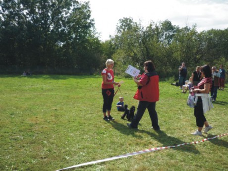 2. Bertík se umístil na výstavě na 3. místě - převzetí cen.