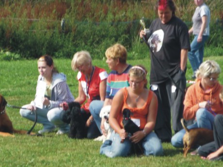 3. Focení vítězů výstavy.